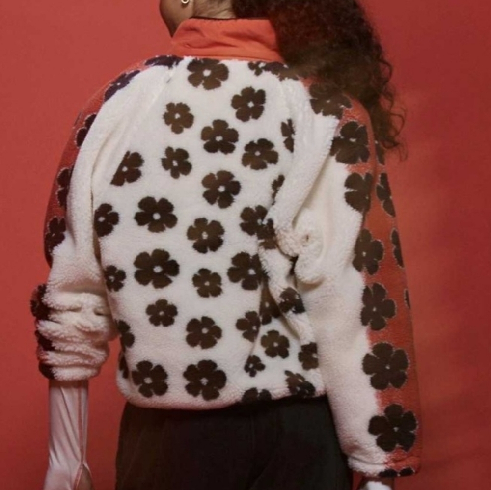 Free People Hit The Slops Fleece Snap Buttons Jacket - Picture 12 of 12